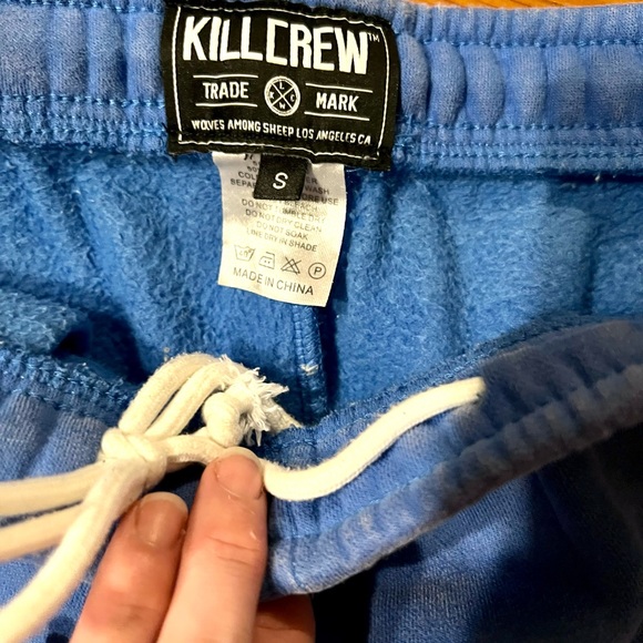 KILL CREW LUX ACID WASH SWEATPANTS - Blue S UNISEX - Picture 6 of 8
